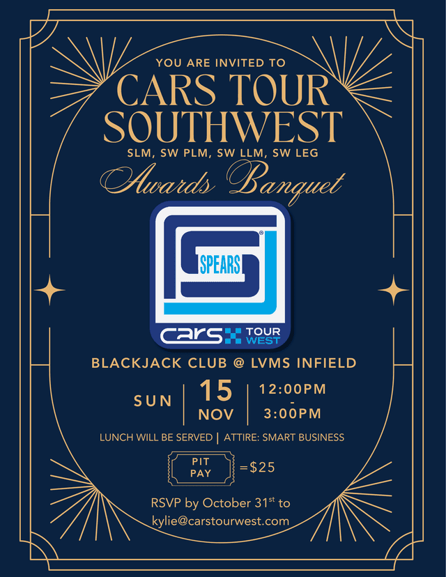 CARS Tour Southwest Awards Banquet promo